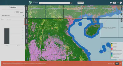 Chọn mảnh dữ liệu cần download