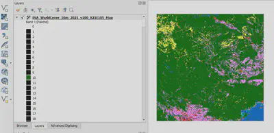 Load dữ liệu đã download về vào QGIS