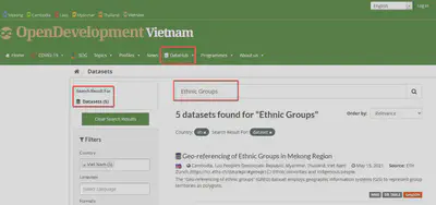 Cách tải dữ liệu từ Open Development Vietnam