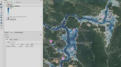 Flood Hazard 100 Years - Existing climate, độ phân giải 90m