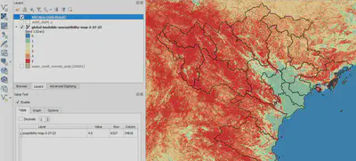 Dữ liệu Global landslide susceptibility map