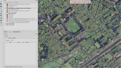 Dữ liệu Google Open Buildings khu vực HANU