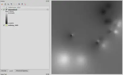 Kết quả sau khi chạy nội suy