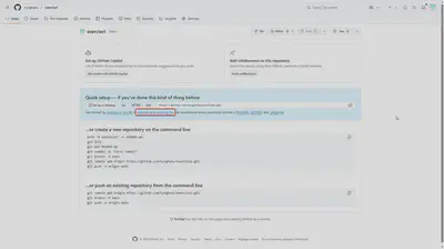 Ấn vào **Uploading an existing file** để đưa file index.html lên Github