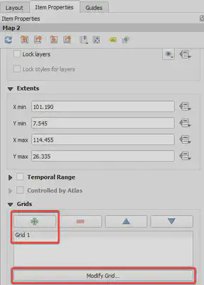 Khởi tạo lưới tọa độ