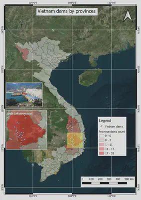 Kết quả sau khi kẻ lưới tọa độ