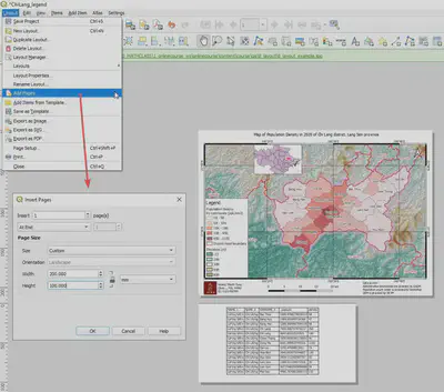 Thiết lập 2 trang in trong 1 layout