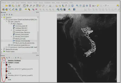 Kết quả Merge raster